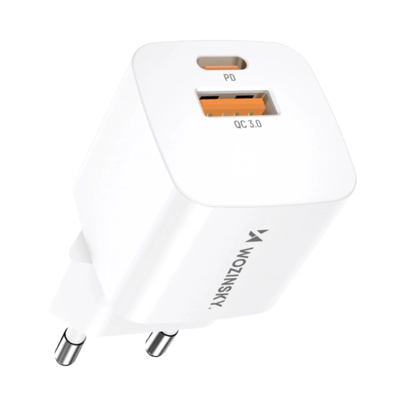 Ładowarka sieciowa Wozinsky CMWCW USB-C USB-A 20W Biały