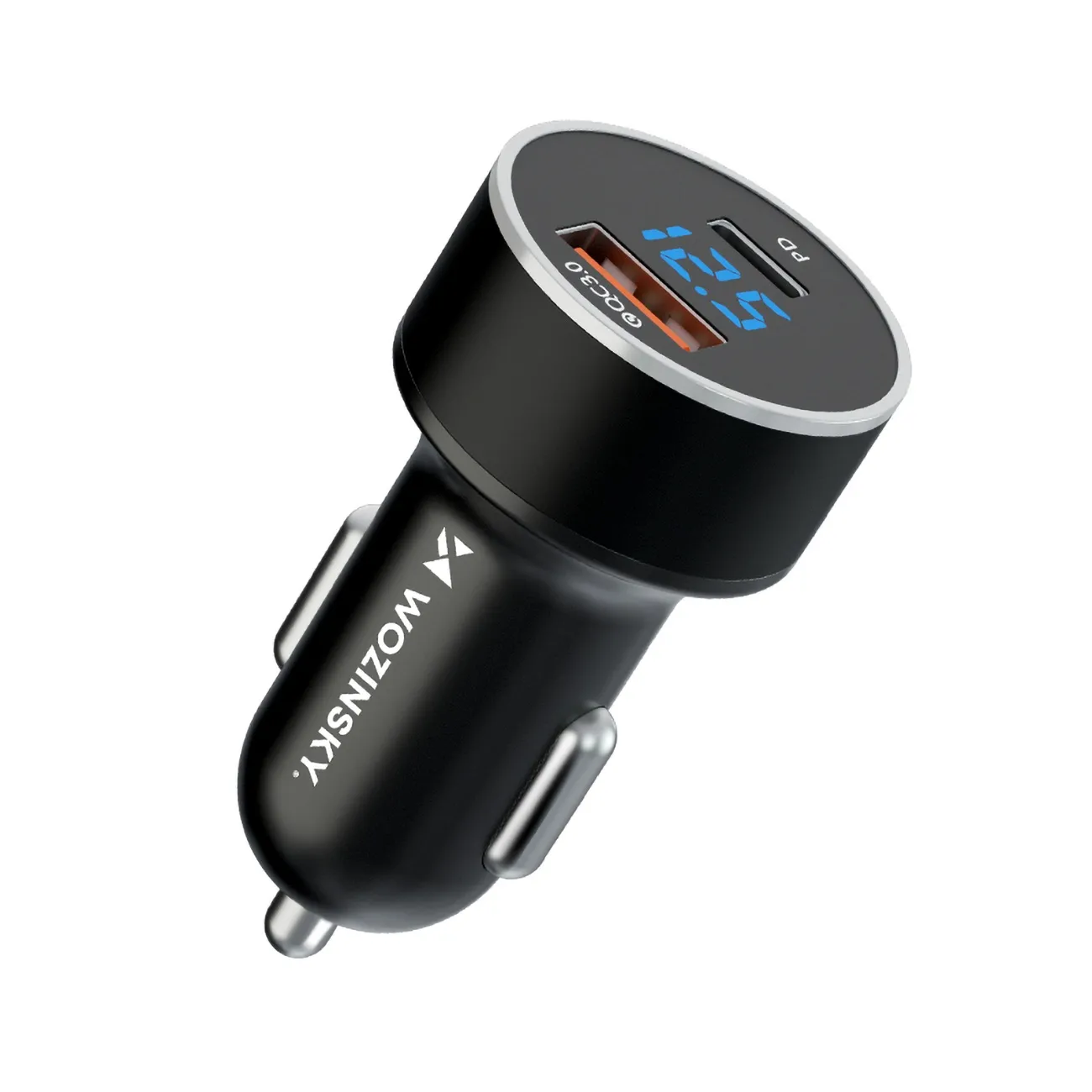 Ładowarka samochodowa Wozinsky WDCCAC USB-C USB-A 36W Czarny