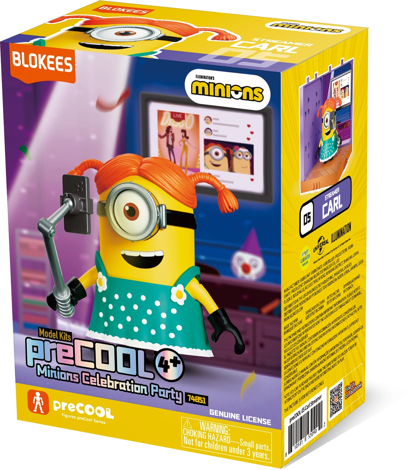 Model do składania Blokees Minions preCOOL S2 - Carl Streamer