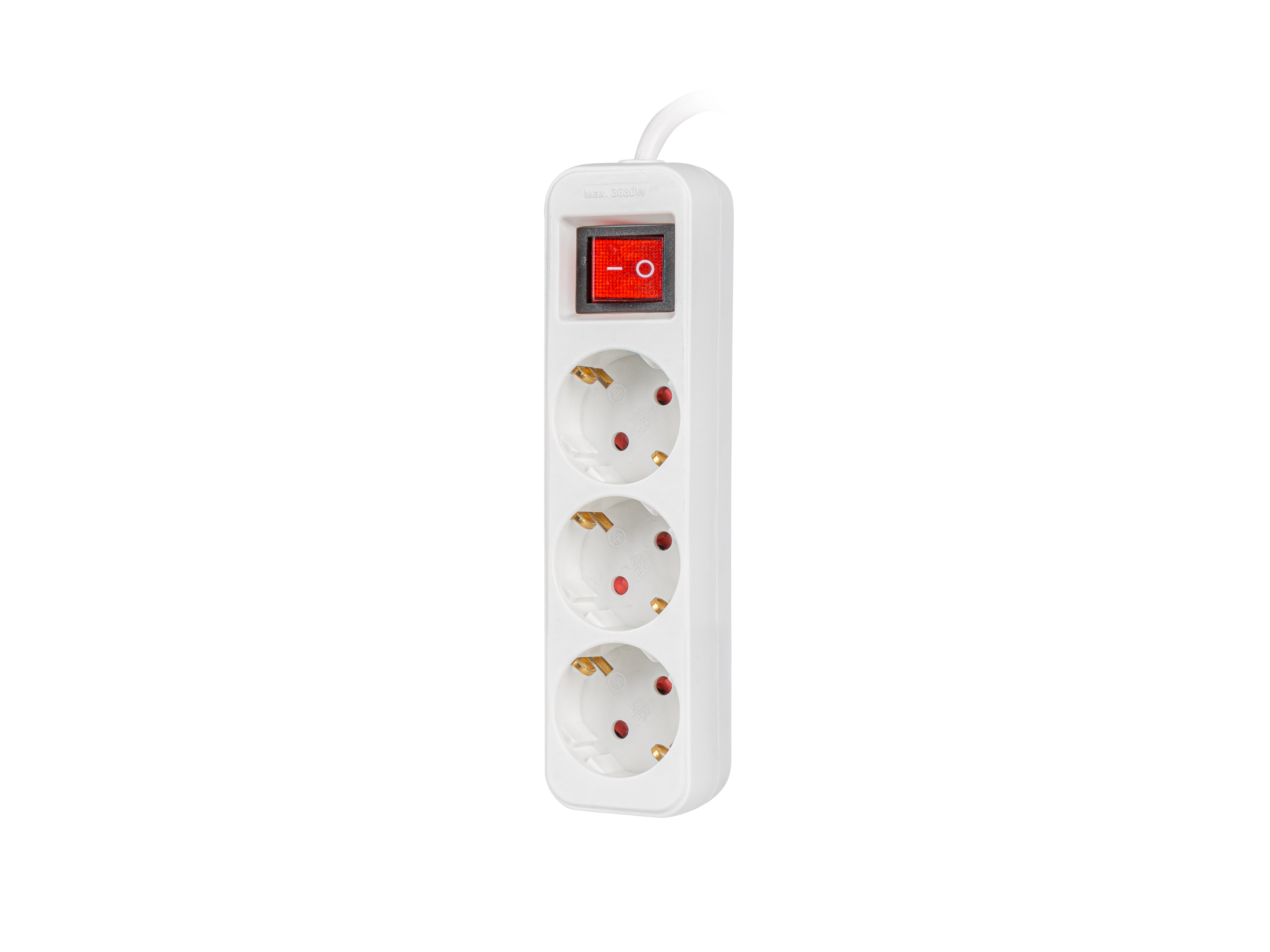 Listwa Lanberg PS1-03F-0150-W 3 gniazda 1,5m Biały