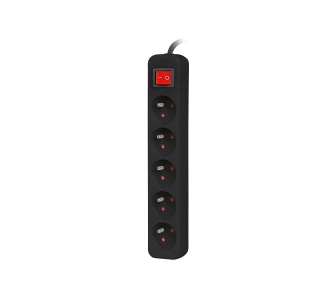 Listwa Lanberg PS1-05E-0150-BK 5 gniazd 1,5m Czarny