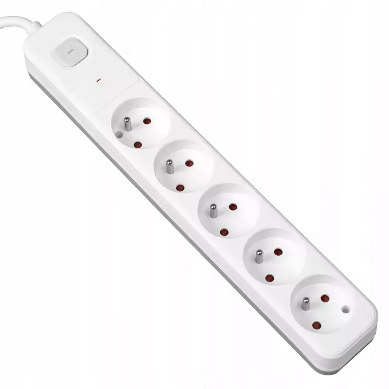 Listwa Vayox VA0417-1,5 5 gniazd 1,5m Biały