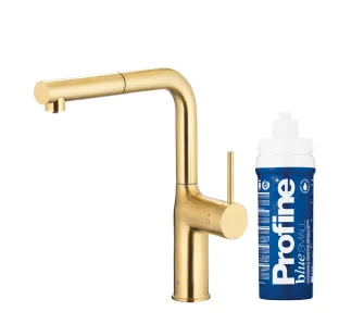 Bateria KFA Armatura Duero Pure Move Pull-Out 6623-423-39 Jasne złoto Stal szlachetna
