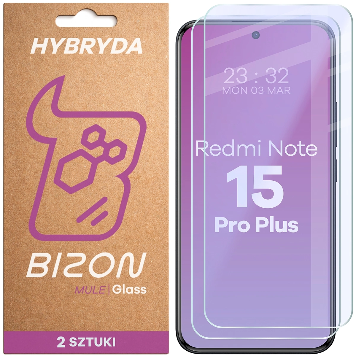 Folia hydrożelowa Bizon Glass Mule Duo do Xiaomi Redmi Note 15 Pro Plus 5G