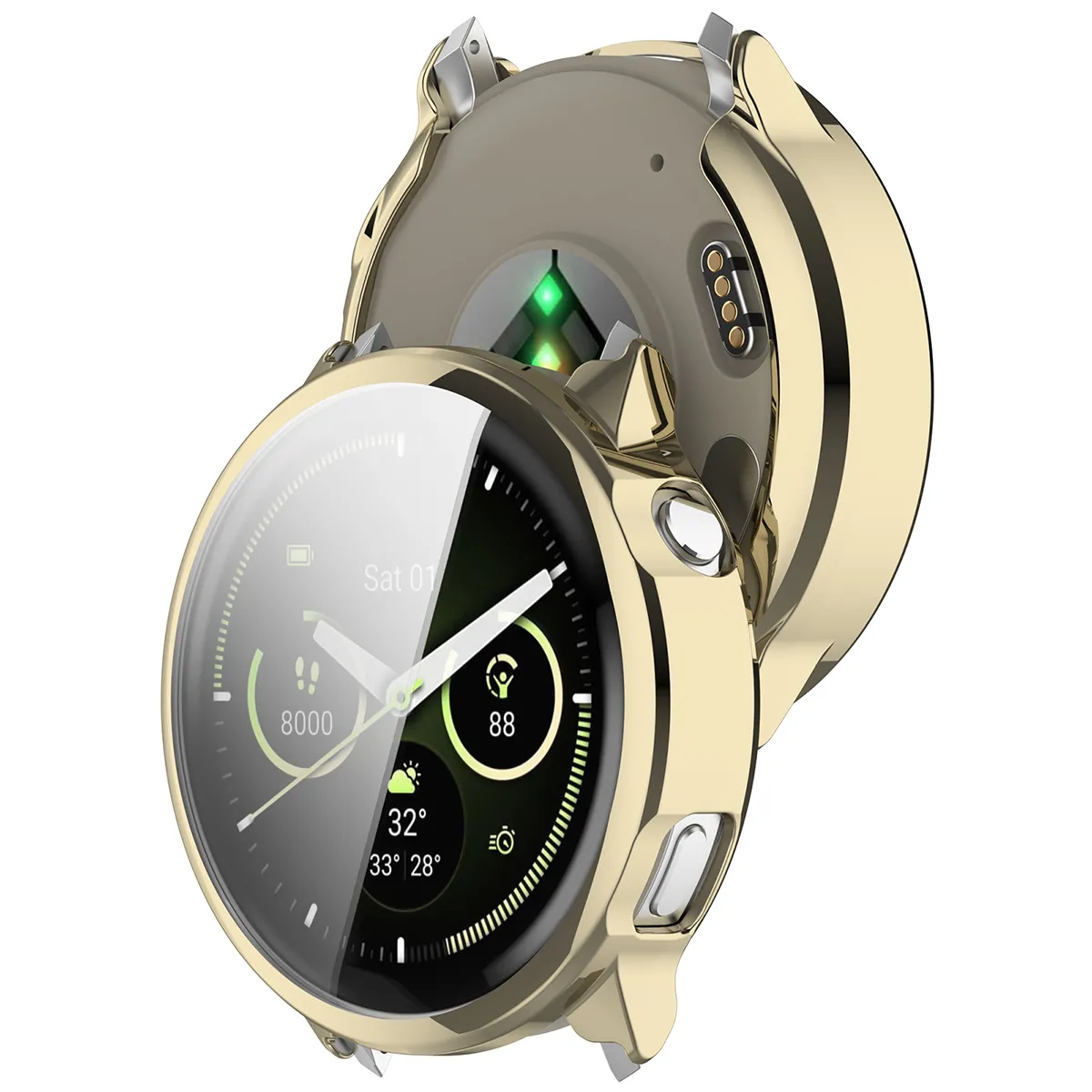 Etui Bizon Case Watch Felipe do Garmin Venu 4 41 mm Złoty
