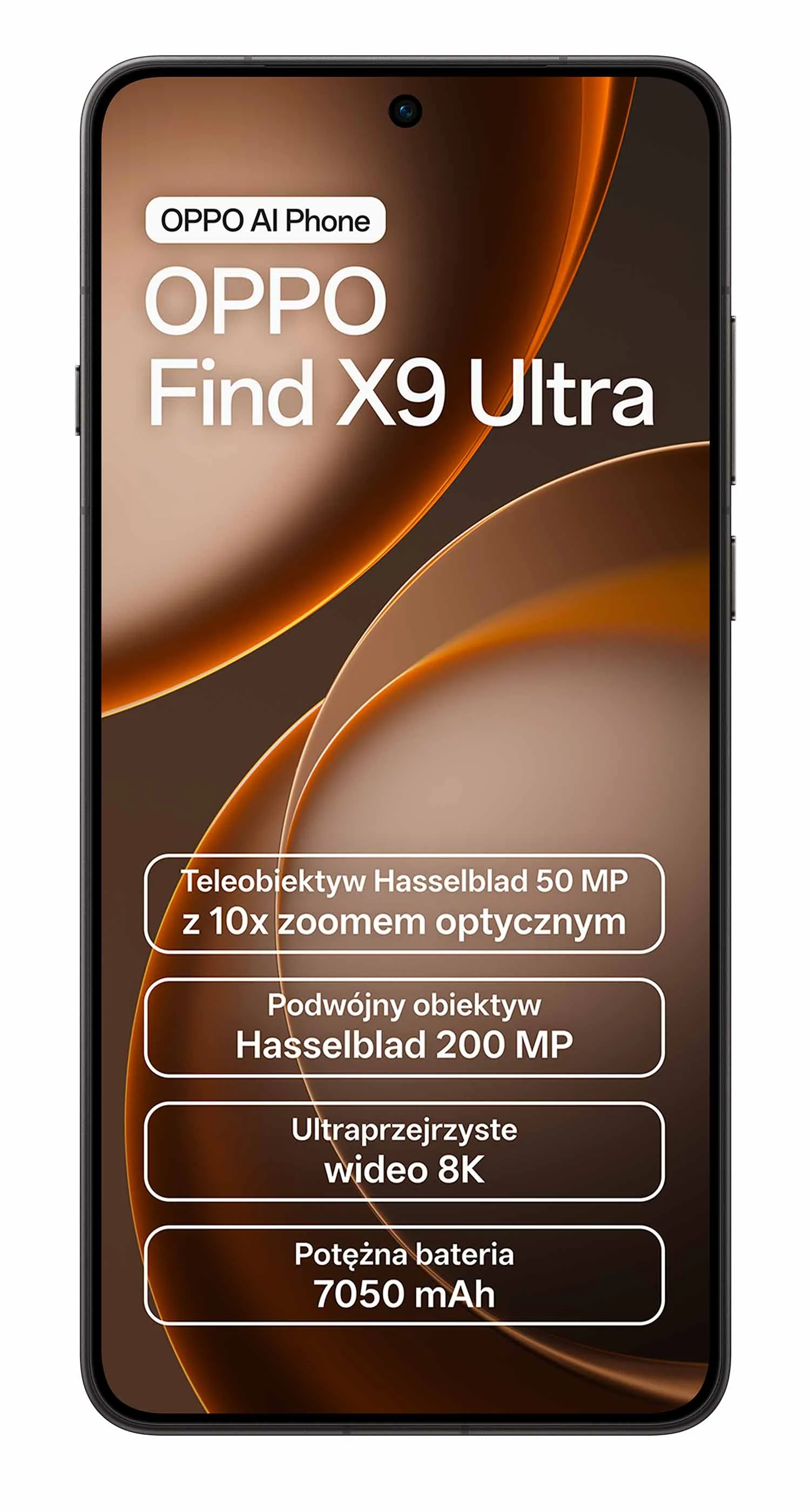 Smartfon OPPO Find X9 Ultra 12/512GB 6,82" 144Hz 200Mpix Czarny