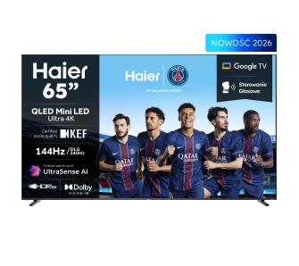 Telewizor Haier H65M92FUX 65" Mini LED 4K 144Hz GoogleTV Dolby Vision Dolby Atmos HDMI 2.1 DVB-T2