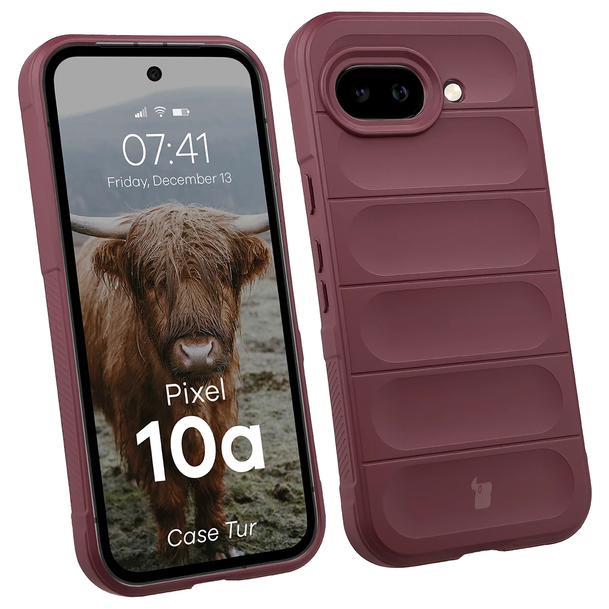 Etui Bizon Case Tur do Google Pixel 10a Ciemnofioletowy