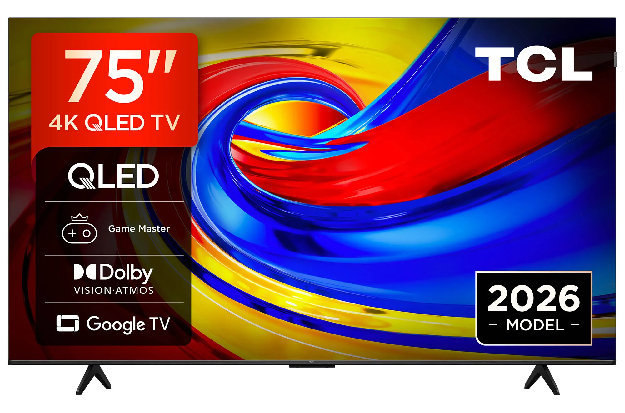 TCL 75P7L 75" QLED 4K Google TV Funkcje AI Dolby Vision Dolby Atmos HDMI 2.1 DVB-T2