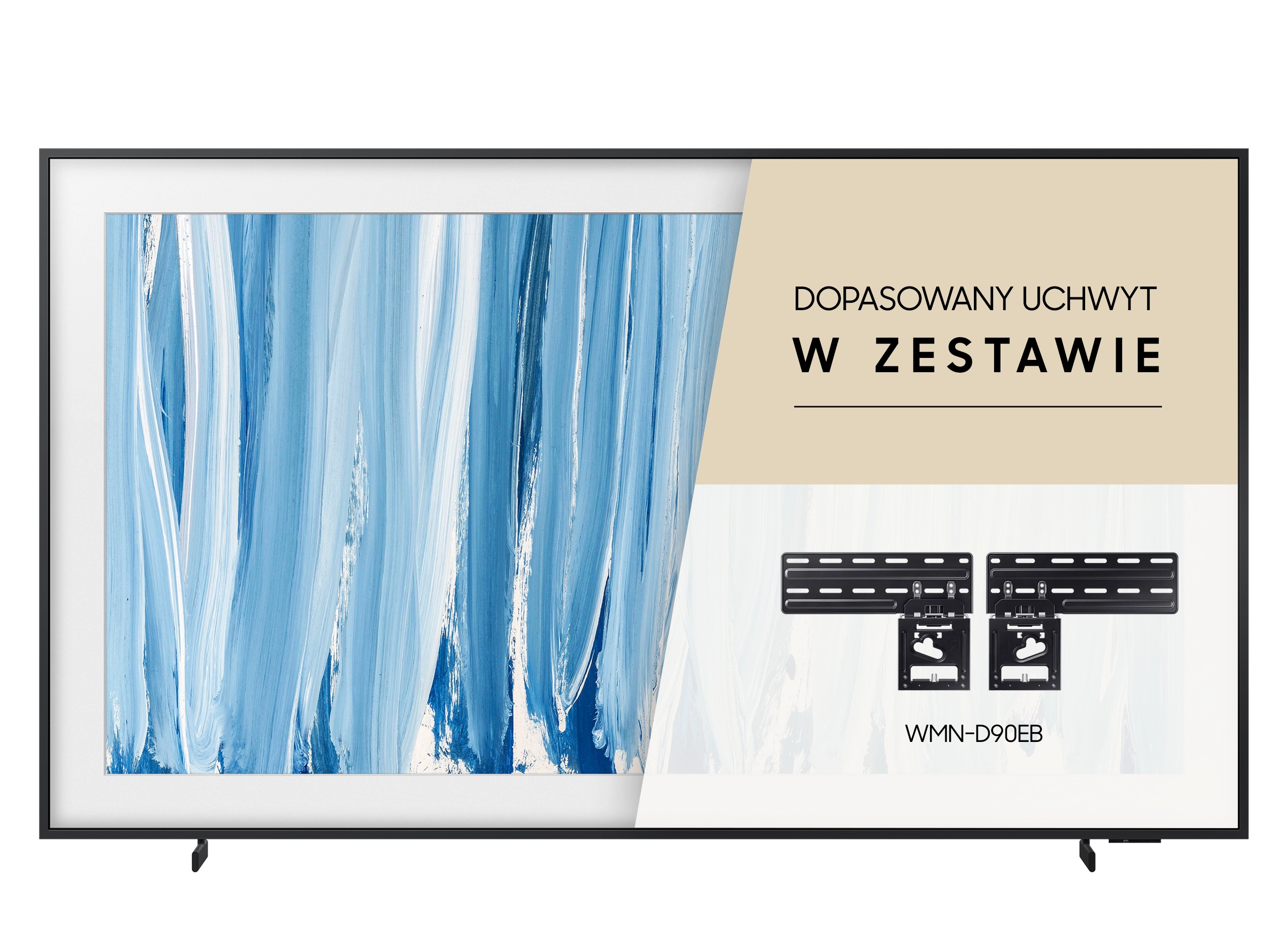 Telewizor Samsung The Frame Pro QE65LS03HWU 65" Neo QLED 4K 144Hz HDMI 2.1 DVB-T2 + dopasowany uchwyt w zestawie