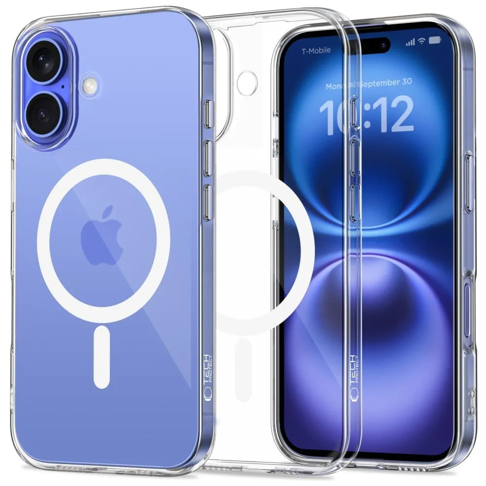 Etui Tech-Protect FlexAir MagSafe do iPhone 16 Przezroczysty