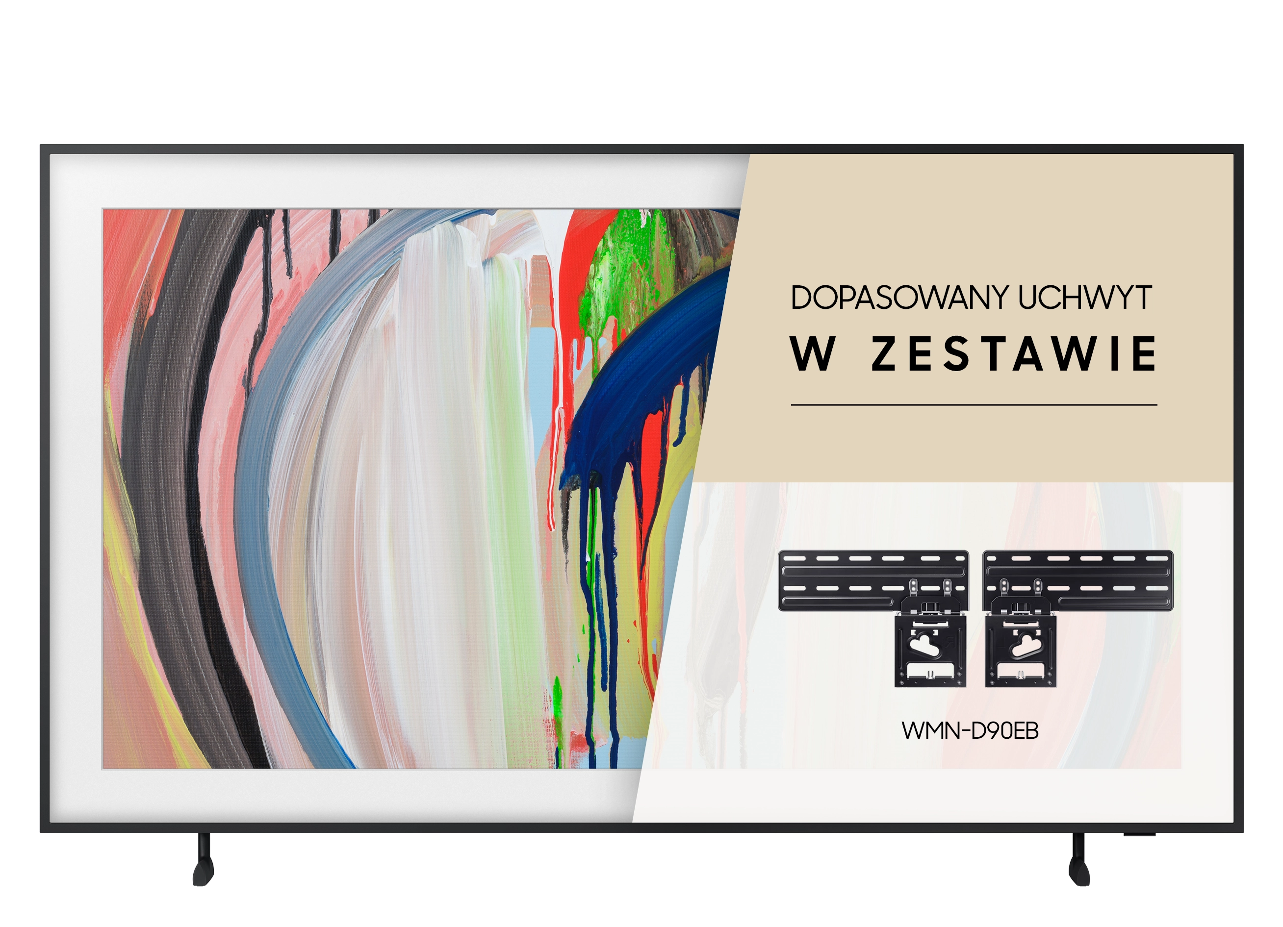 Telewizor Samsung The Frame QE55LS03HAU 55" QLED 4K 144Hz HDMI 2.1 DVB-T2 + dopasowany uchwyt w zestawie