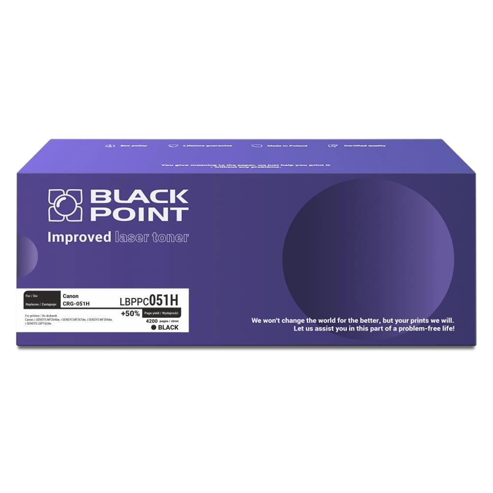 Toner Black Point LBPPC051H (zamiennik CRG-051H) Czarny