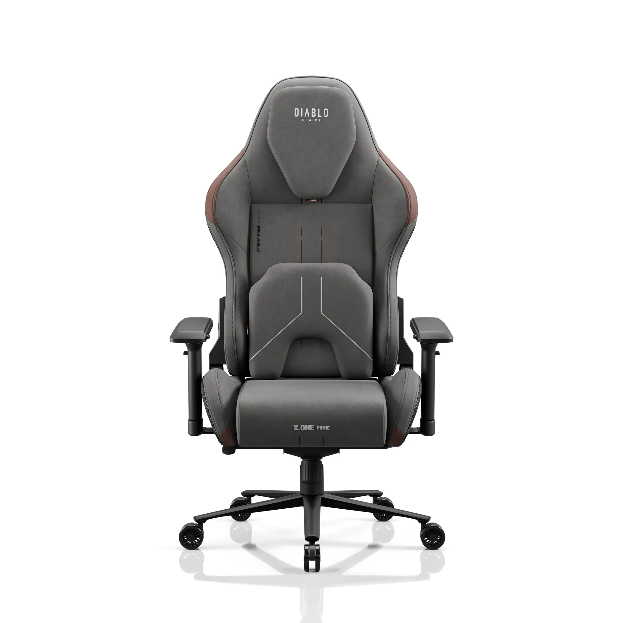 Fotel Diablo Chairs X.One Prime Normal Size Stone Gray Gamingowy Do 140kg Tkanina Ciemnoszary