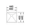 Zlewozmywak Blanco ZEROX 400-U 521585 Stalowy Srebrny
