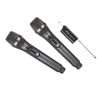 Mikrofon AKAI AMD-300 Bezprzewodowy Dynamiczny Czarny 2szt.