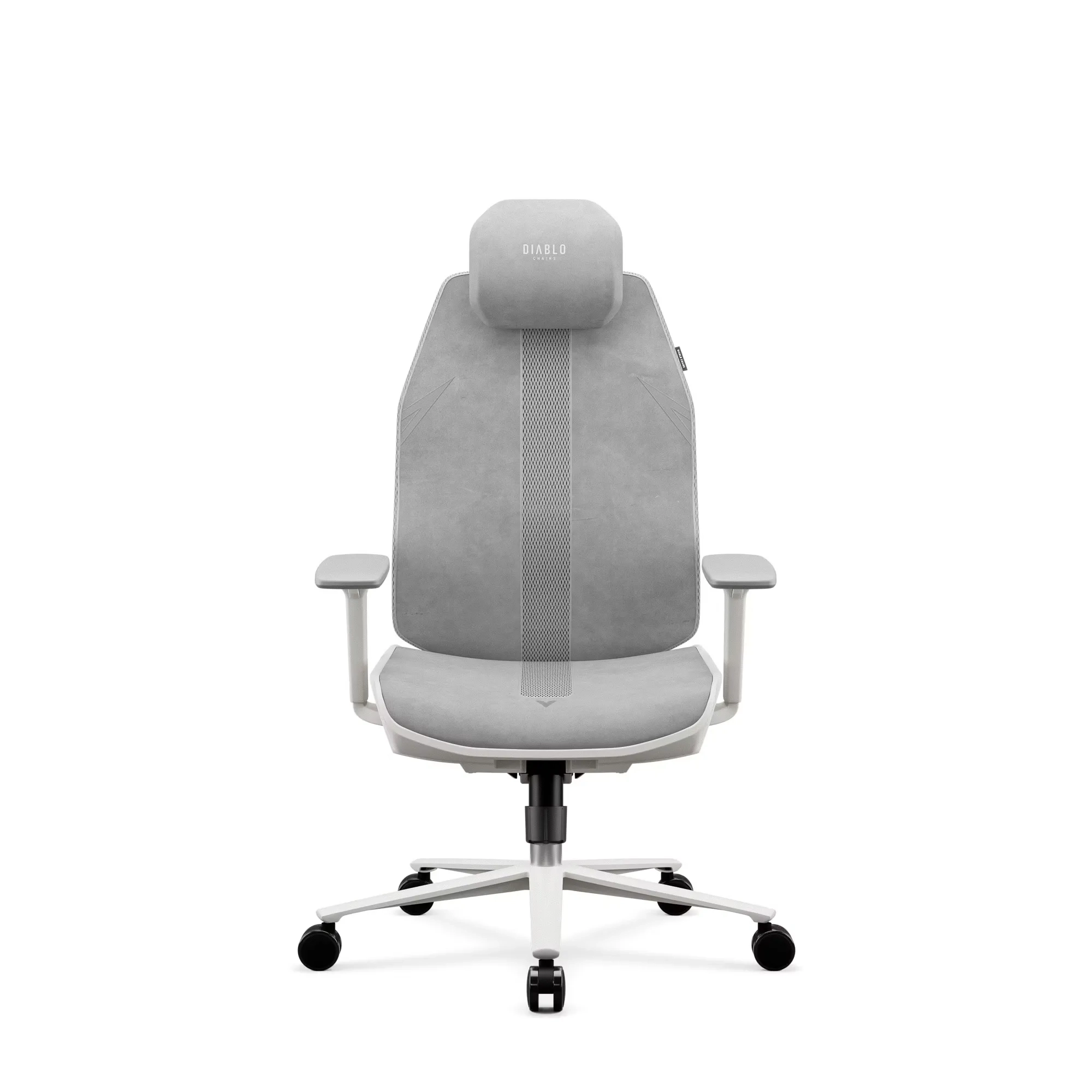 Fotel Diablo Chairs V-Flash Light Grey Biurowy do 150kg Tkanina Jasnoszary
