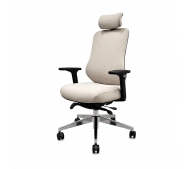 Jan Nowak AXIS Fabric Beige Biurowy do 120kg Tkanina Jasnobeżowy