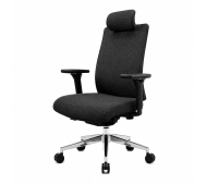 Jan Nowak VECTOR Fabric Black Biurowy do 120kg Tkanina Czarny