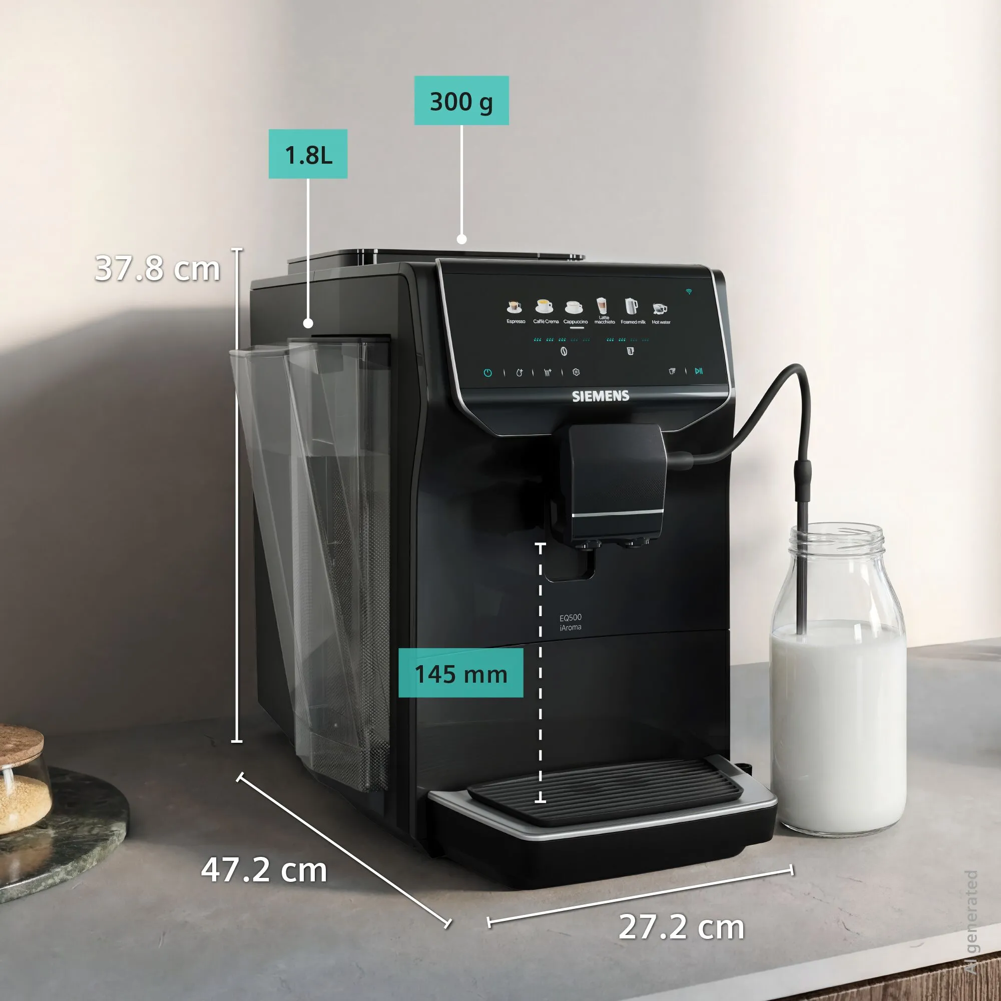 фото Кавомашина автоматична Siemens iAroma Piano Black TP551E19 3