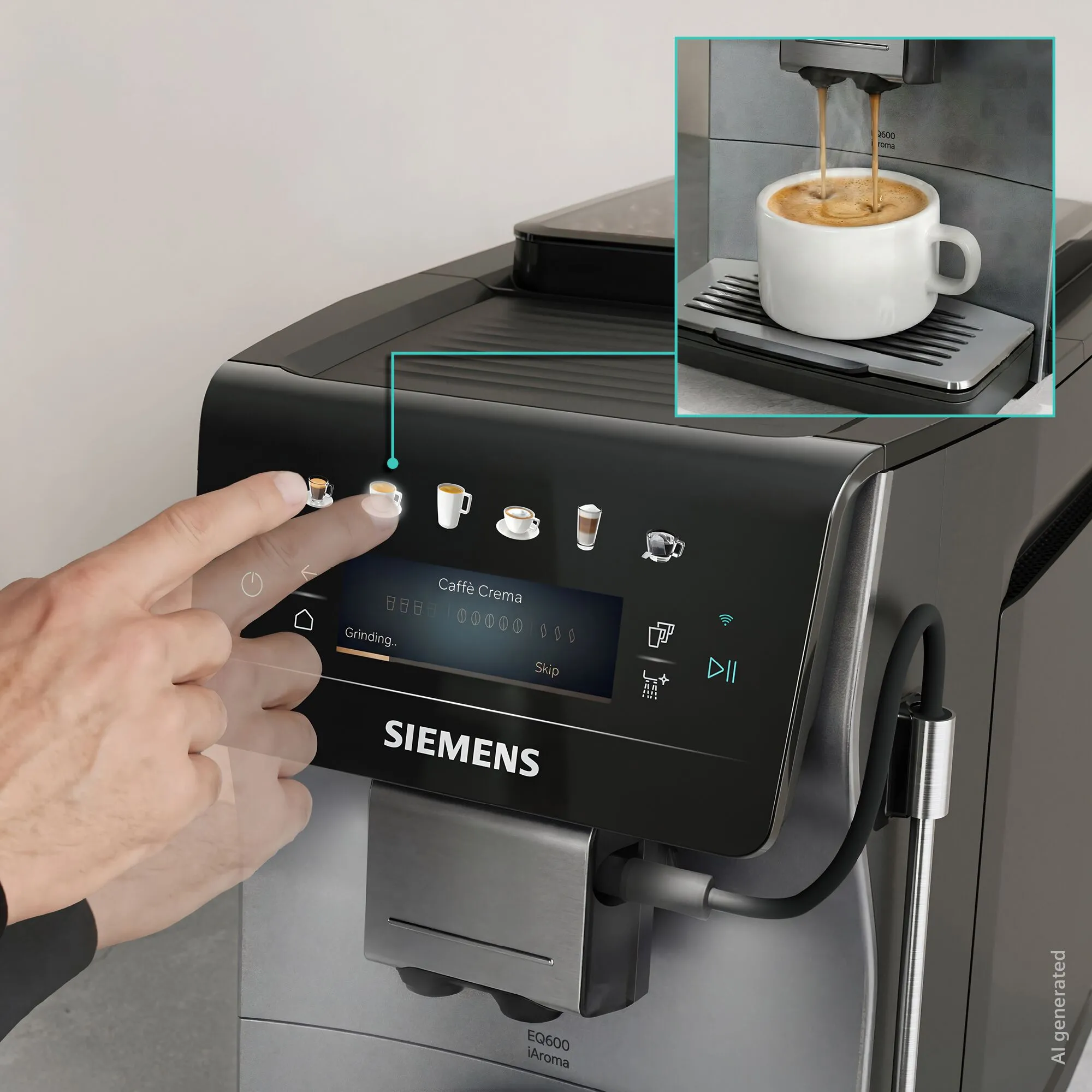фото Кавомашина автоматична Siemens iAroma Inox Silver TP603E07 3