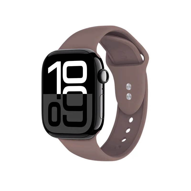 Pasek Crong Liquid do Apple Watch 44/45/46/49mm Brązowy