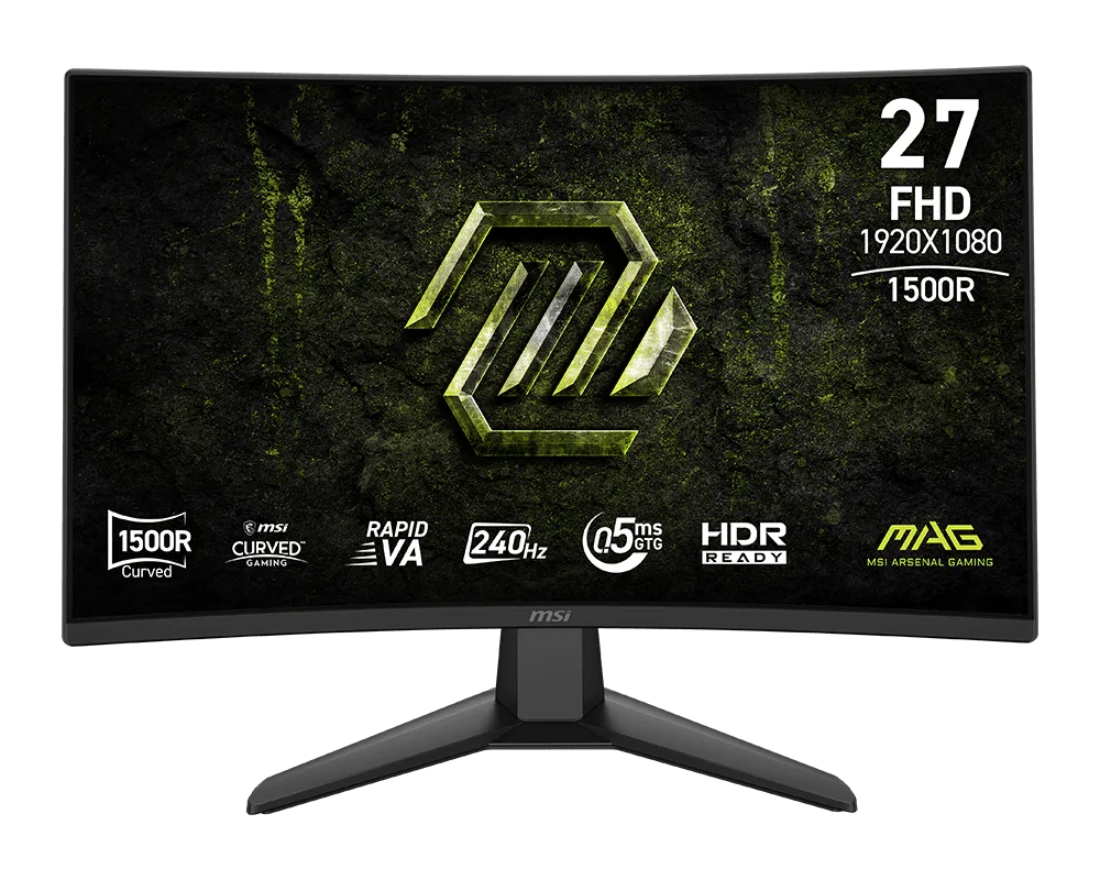 Monitor MSI MAG 274CF X24 27" Ful HD Rapid VA 240Hz 0,5ms GTG Zakrzywiony Gamingowy