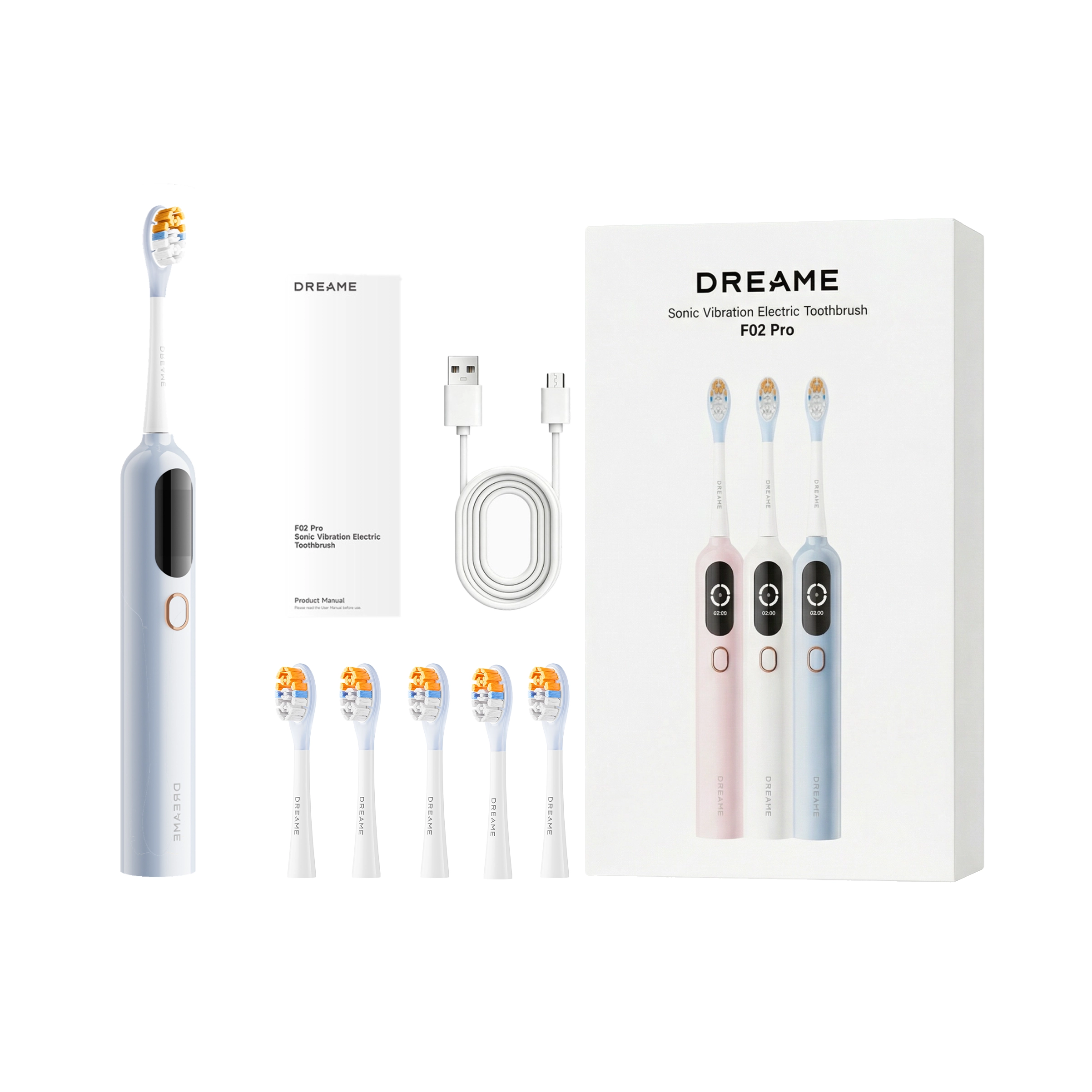 Szczoteczka soniczna Dreame F02 Pro Niebieski