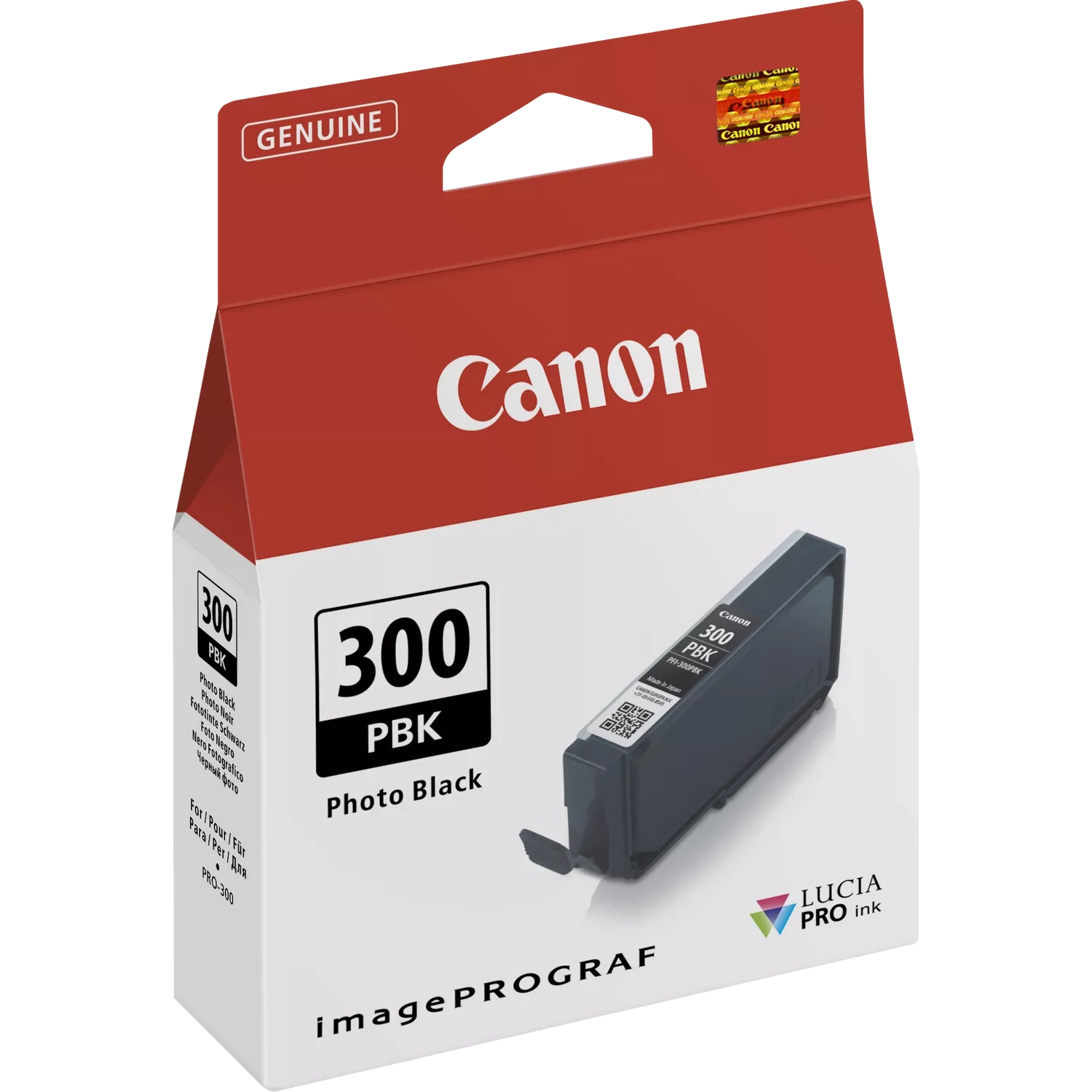 Tusz Canon PFI-300PBK Czarny 14,4 ml