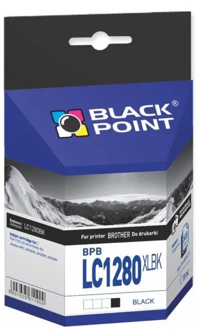 Tusz Black Point BPBLC1280XLBK (zamiennik LC-1280XLBK) Czarny 55 ml