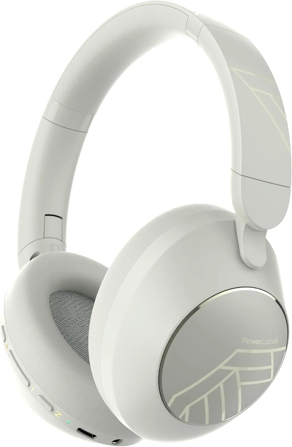 Słuchawki bezprzewodowe PowerLocus Orion Nauszne Bluetooth 5.4 Piaskowy