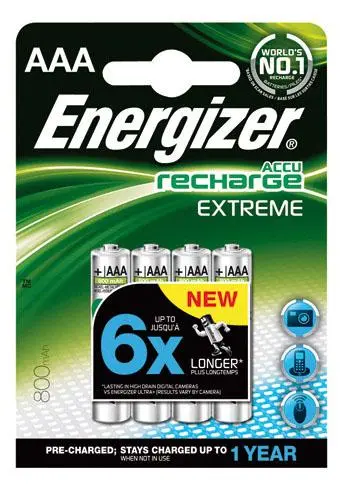 Akumulatorki Energizer Extreme AAA 800mAh 4szt.