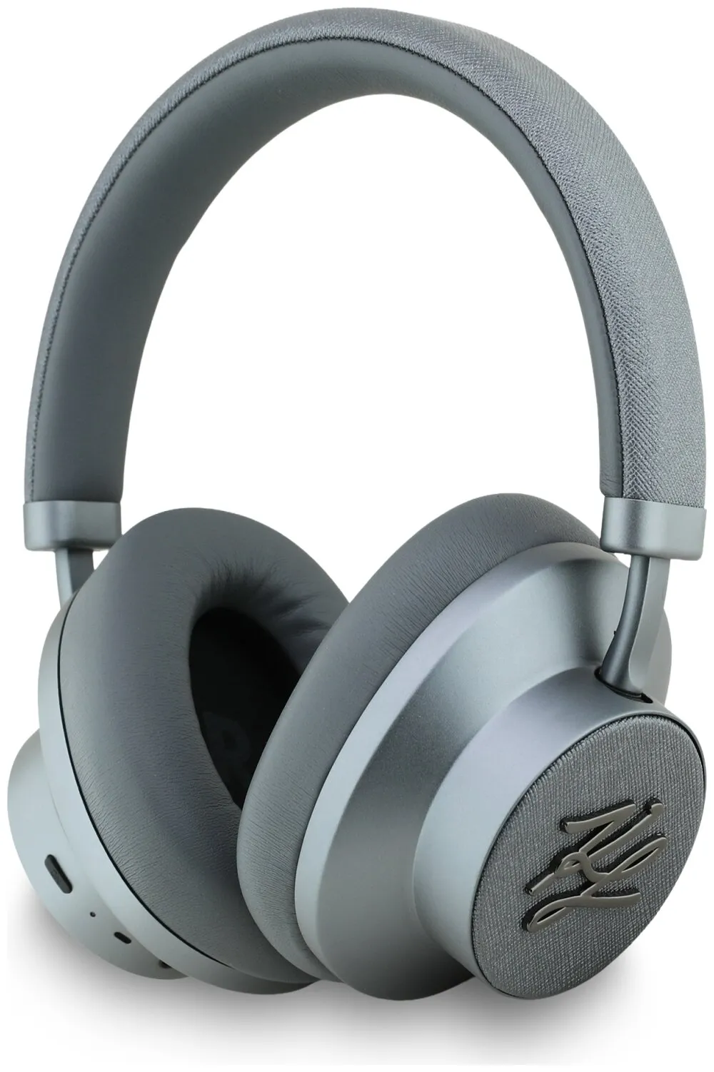 Słuchawki bezprzewodowe Karl Lagerfeld Grained Initials ANC Nauszne Bluetooth Szary