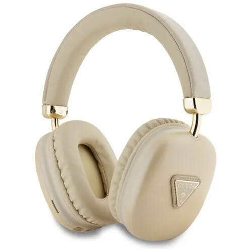 Słuchawki bezprzewodowe Guess GUE004624 Metallic Triangle Logo Nauszne Bluetooth 5.3 Złoty