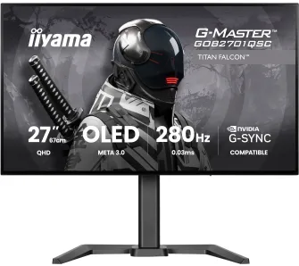 Monitor iiyama G-Master Titan Falcon GOB2701QSC-B1 27" 2K OLED 280Hz 0,03ms Gamingowy