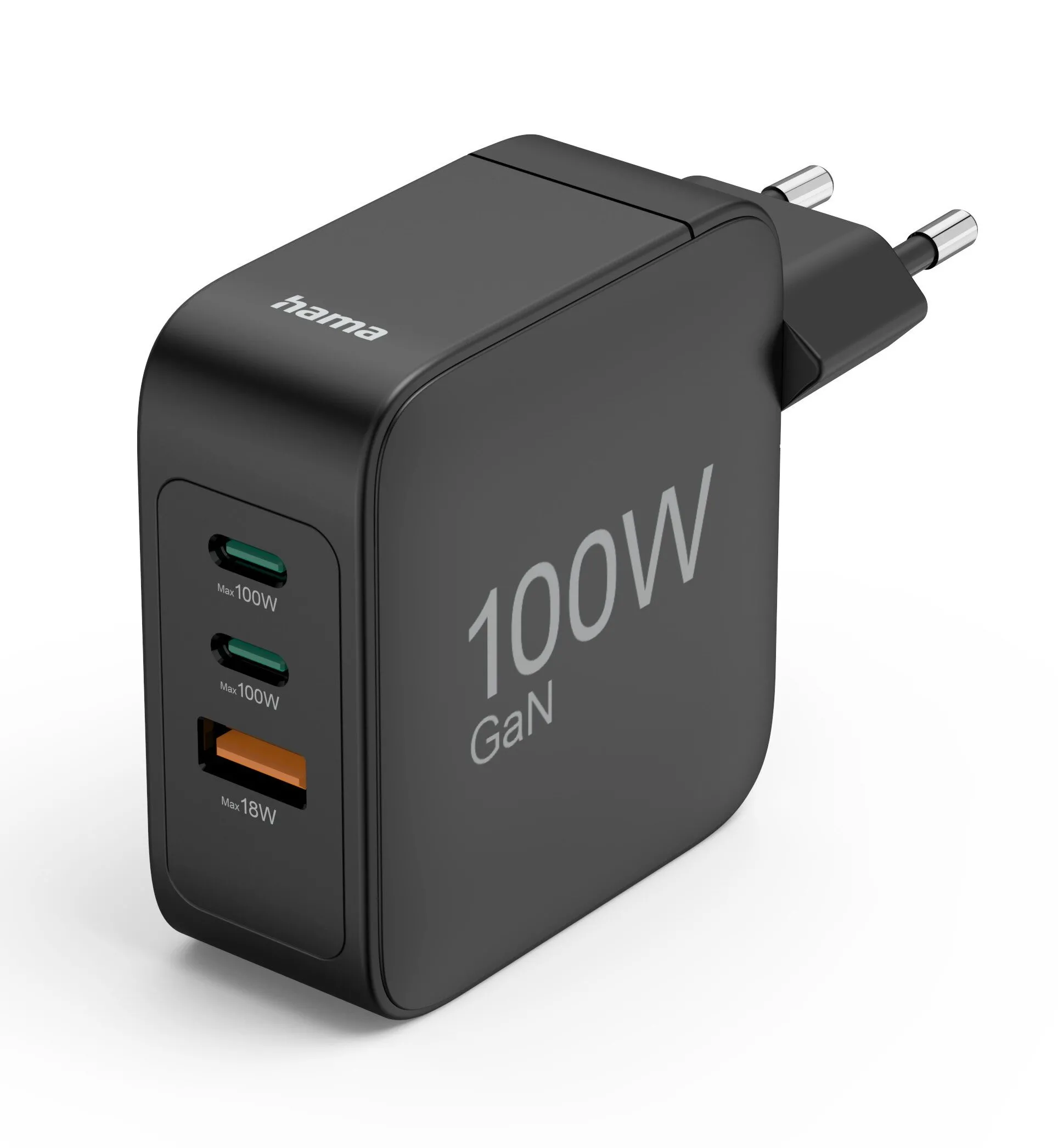Ładowarka sieciowa Hama 538625 2x USB-C 1x USB-A 100W Czarny