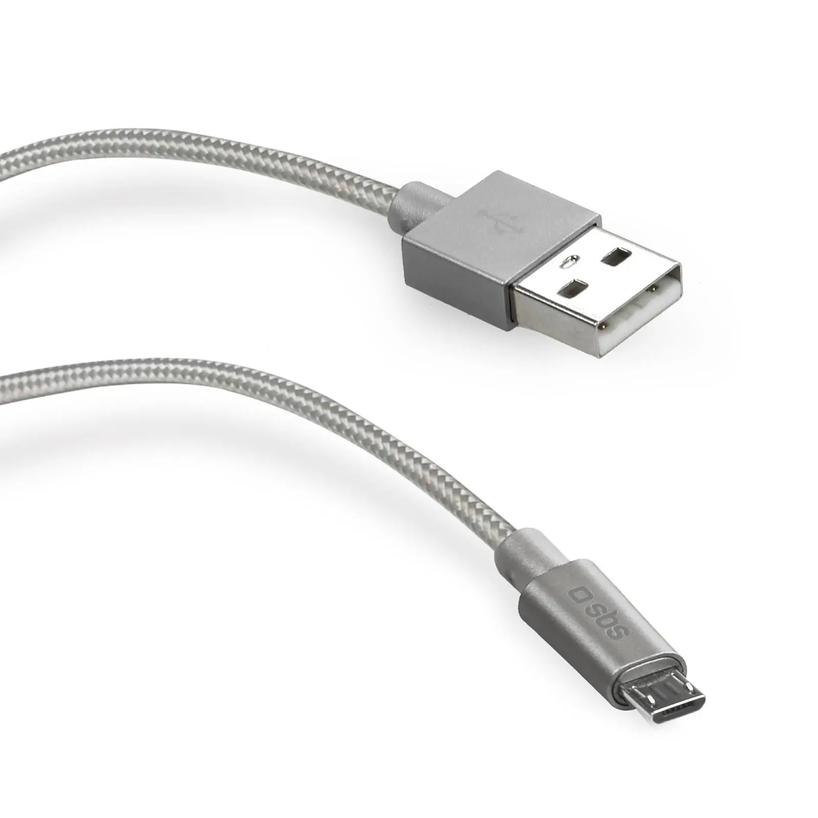 Kabel SBS TECABLEMICROBS Micro USB 1m Szary