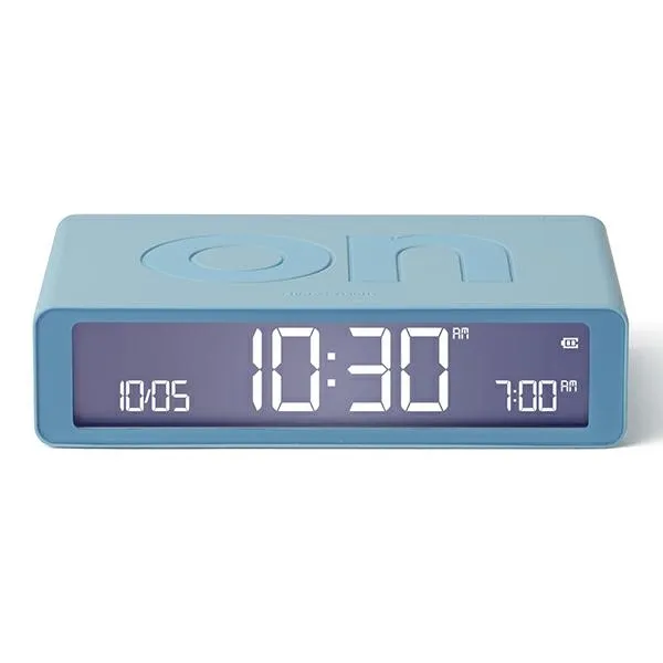 Budzik Lexon Flip Classic Light Blue LR157LB1 Jasnoniebieski