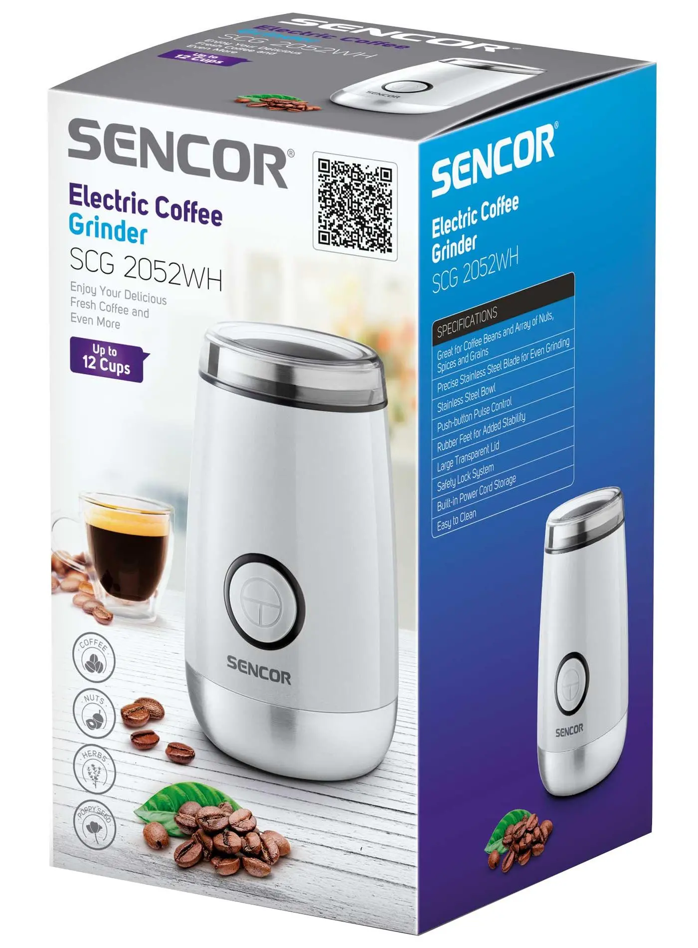 Młynek do kawy Sencor SCG 2052WH Nożowy