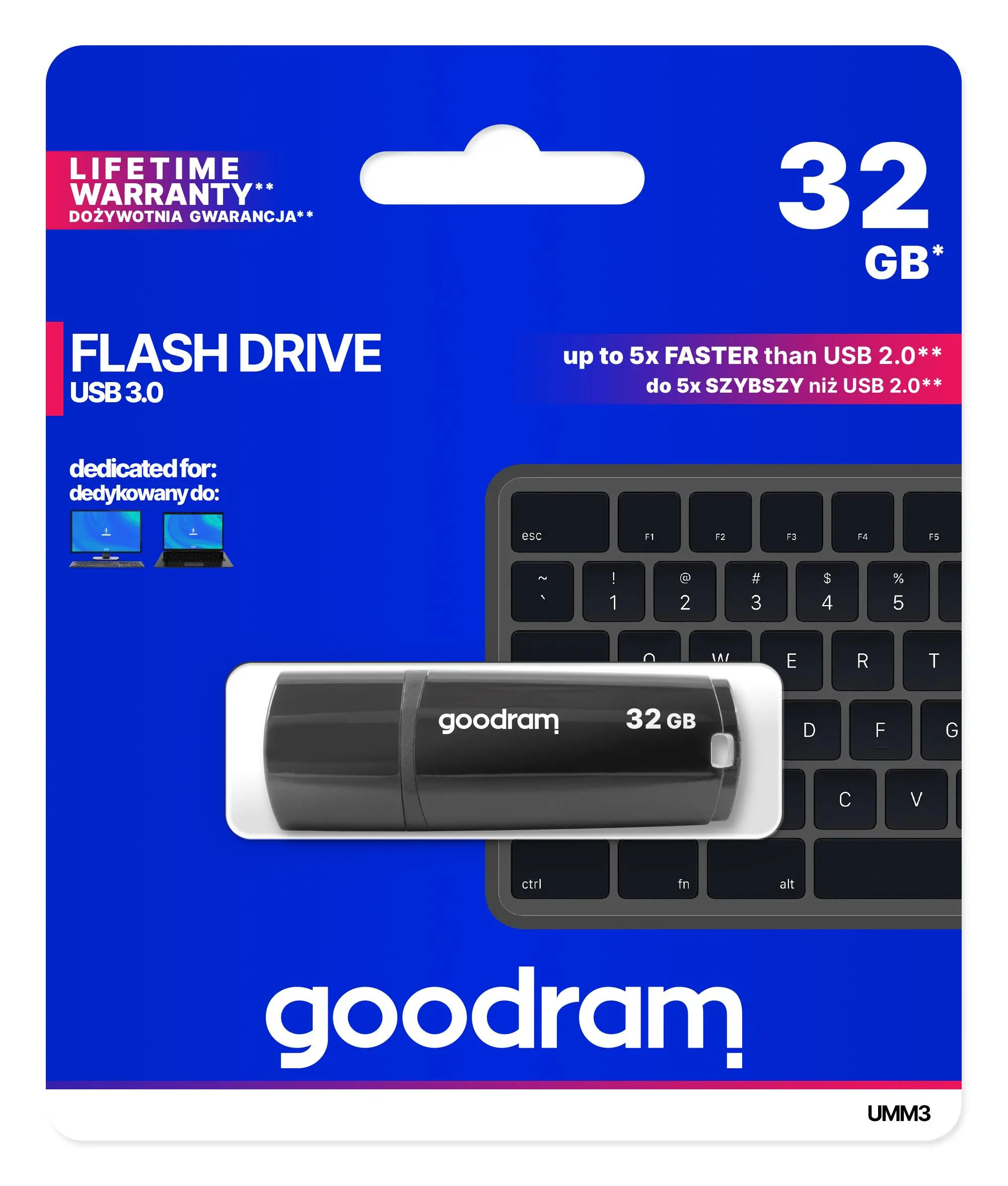 PenDrive GoodRam UMM3 32GB USB 3.0 Czarny
