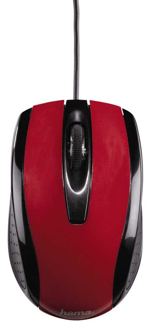 Myszka Hama AM-5400 (czarno-czerwona)