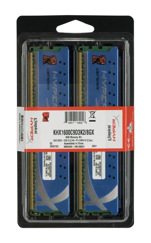 Pamięć RAM Kingston DDR3 Dual (2 x 4GB) 1600CL9