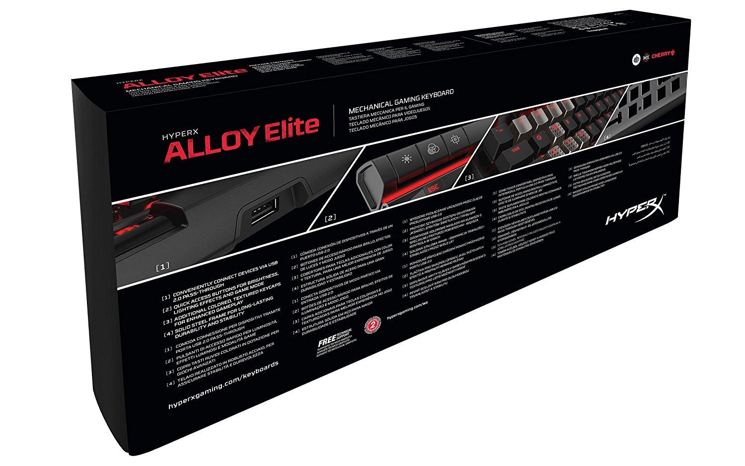 Klawiatura mechaniczna HyperX Alloy Elite - Cherry MX Blue