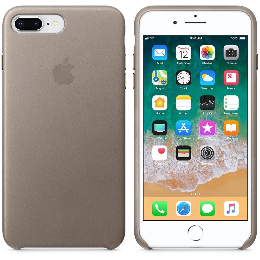 Apple Leather Case iPhone 8 Plus 7 Plus MQHJ2ZM A jasnobe owy Etui dedykowane cena i opinie OleOle