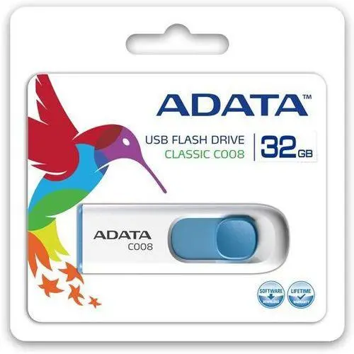 PenDrive Adata C008 32GB USB 2.0 Biały