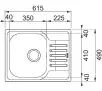 Zlewozmywak Franke Polar PXL 611-60 Stalowy Srebrny