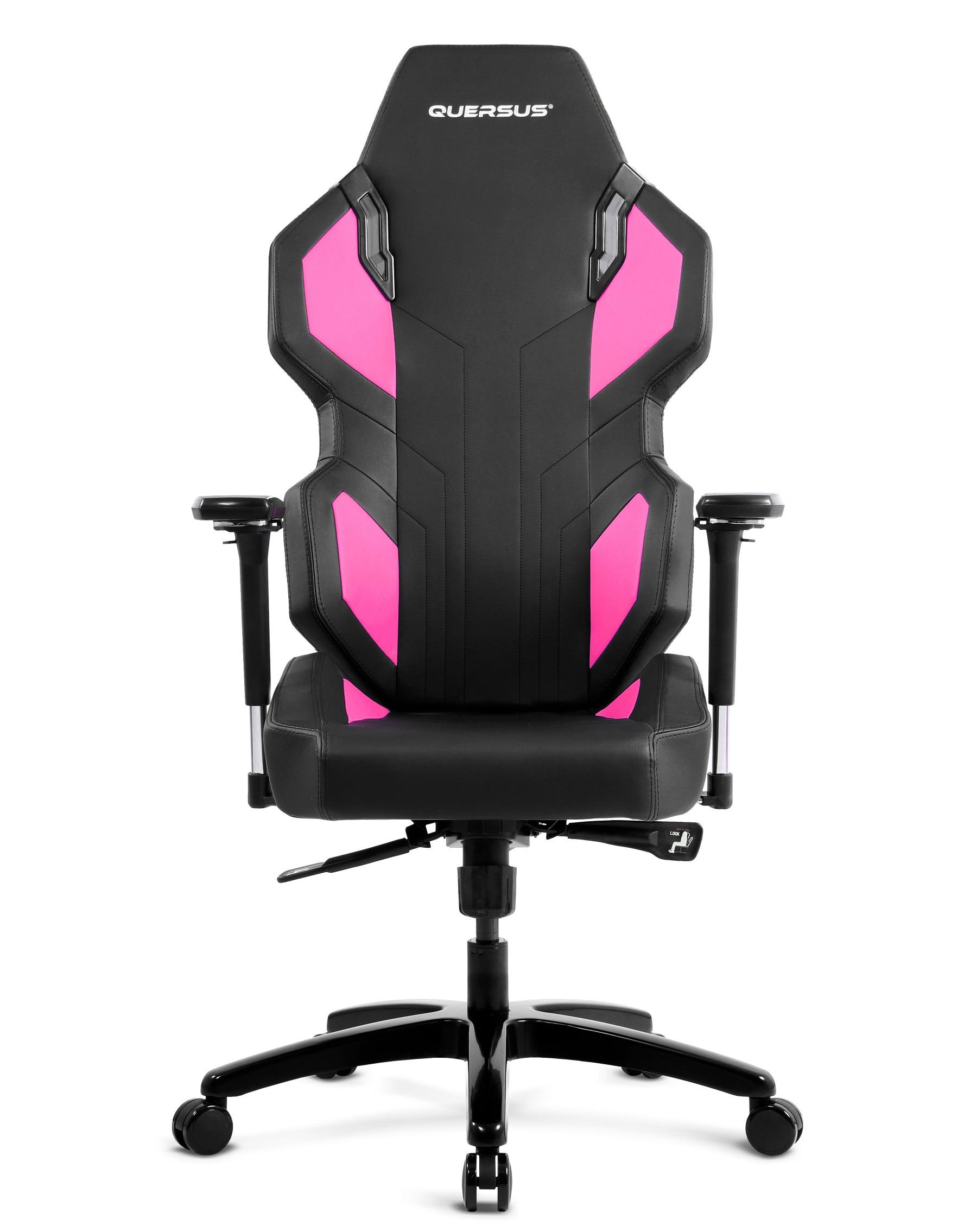 Fotel Quersus E302/XP - EVOS 302 (czarno-różowy)
