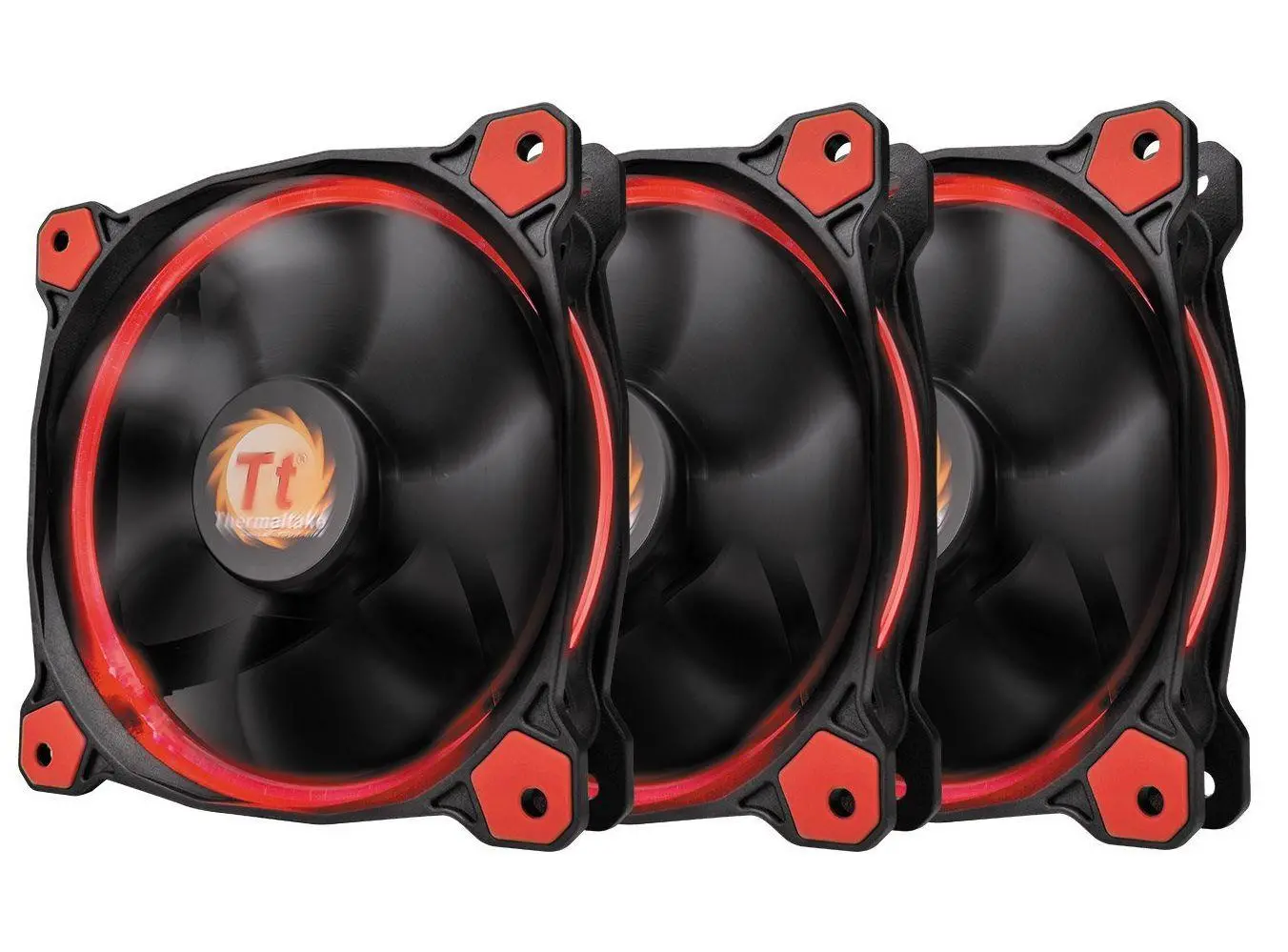Wentylator Thermaltake Riing 12 LED 120mm 3szt. Czerwony