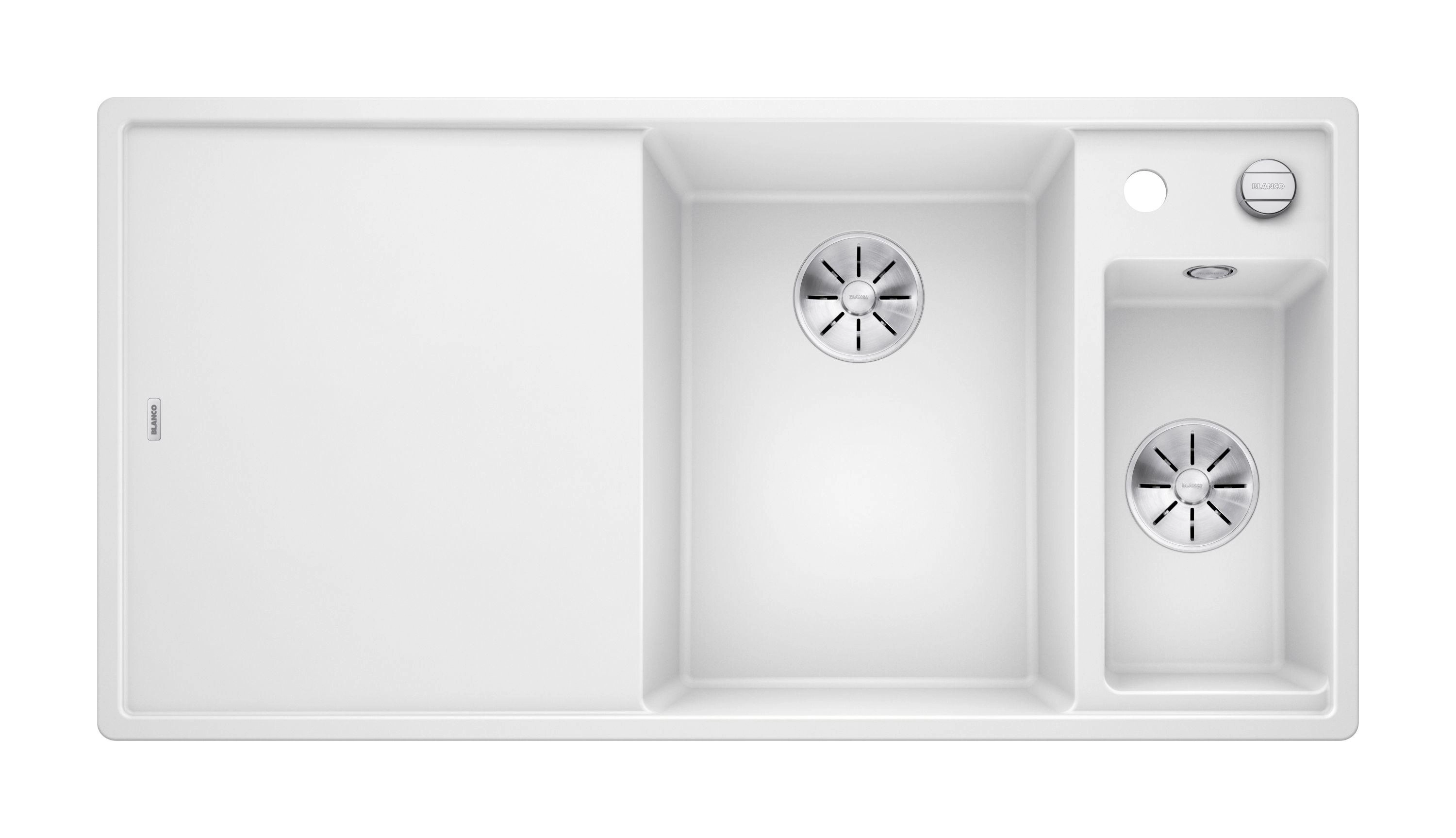 Zlewozmywak Blanco AXIA III 6 S 523477 Komora z prawej strony Granitowy Biały