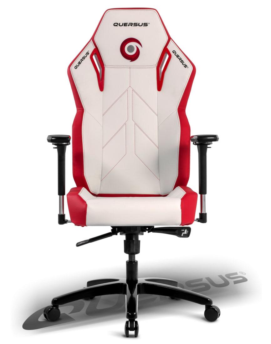 Fotel Quersus V500/GOTAGA (czerwono-biały)